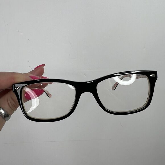 Ray Ban Youth 5228 Eyeglasses Frames Optics Polished Black 50-17-140 Full Rim - Picture 5 of 13